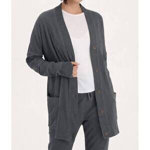 NEW WEARABLES trude long sleeve cardigan in gray